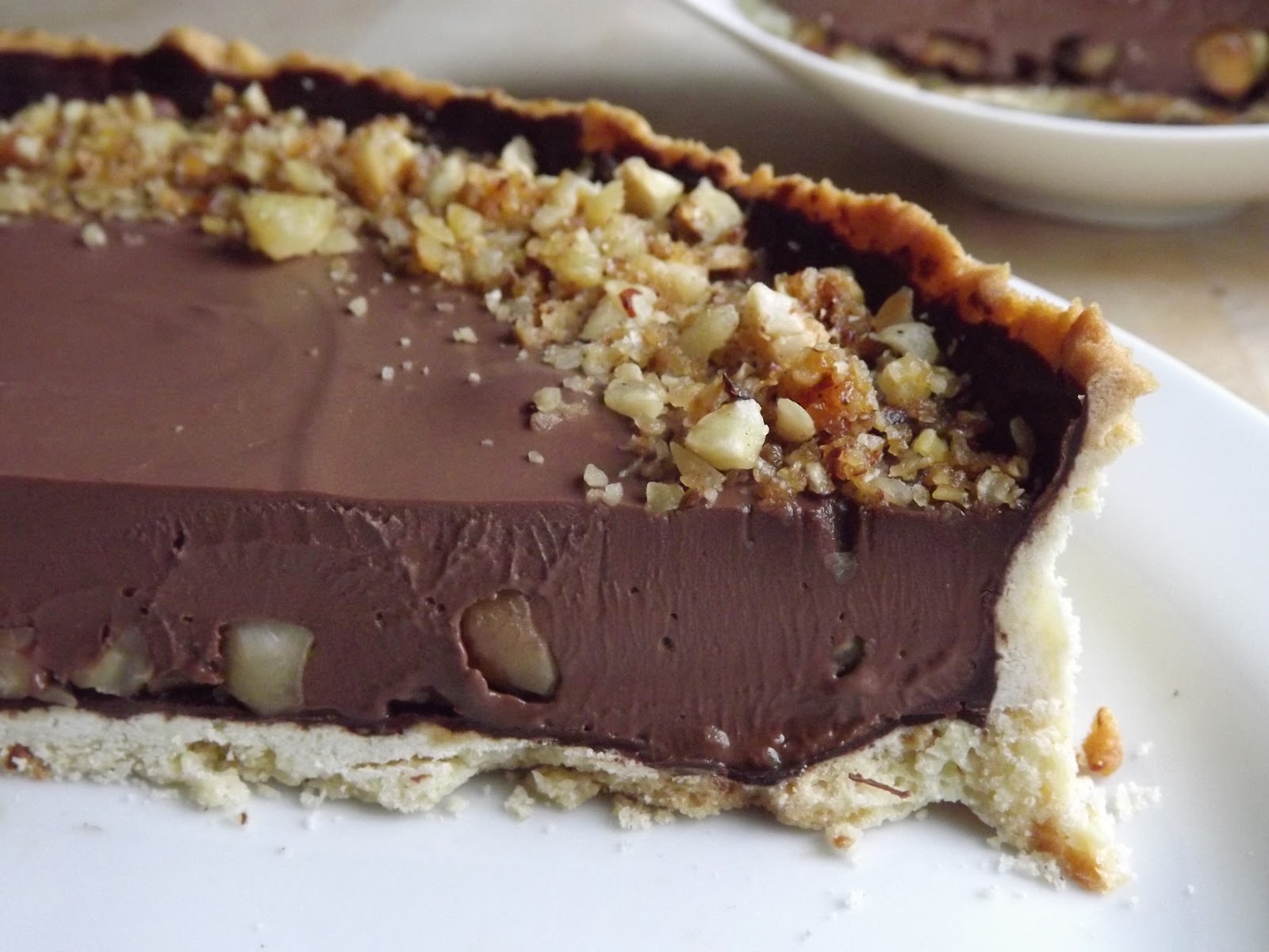 Chocolate and Hazelnut Praline Tart