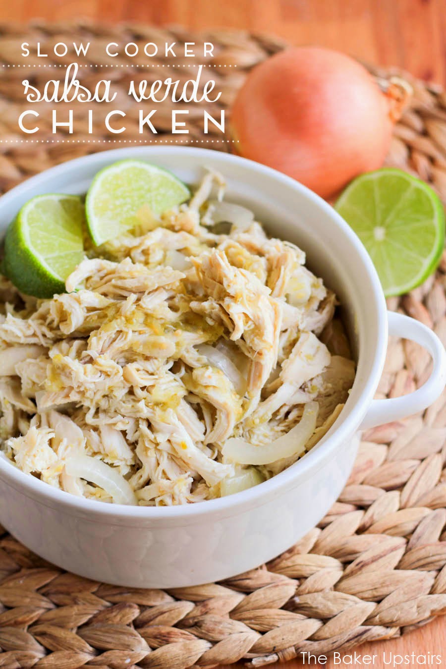 slow cooker salsa verde chicken The Baker Upstairs