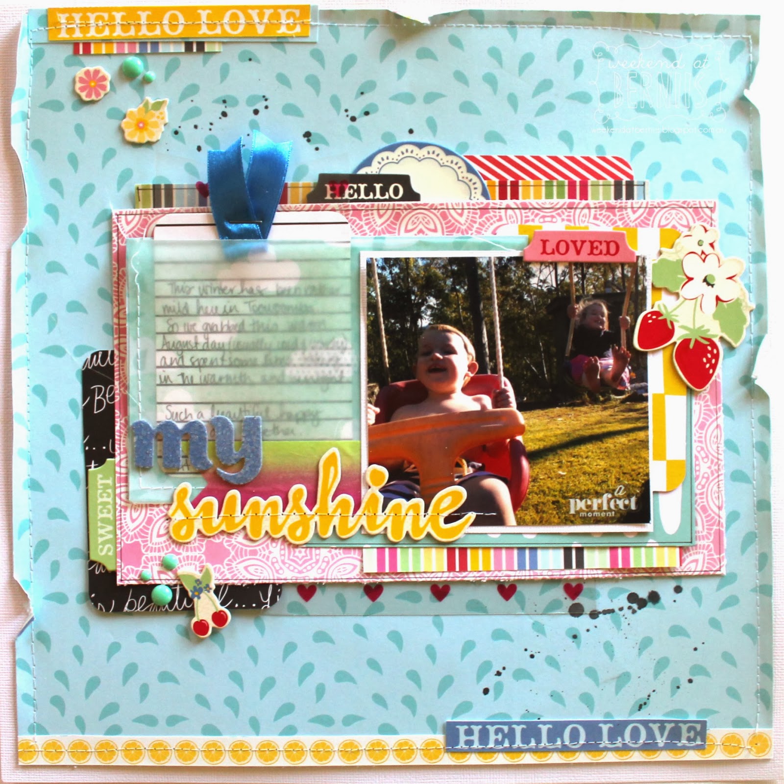 Weekend at Bernii's A weekend with " Polly! Scrap kits layout"