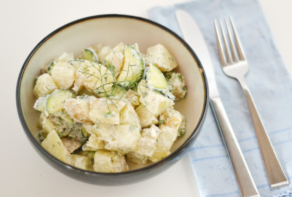 The World in My Kitchen Potato and Zucchini Salad with Dill