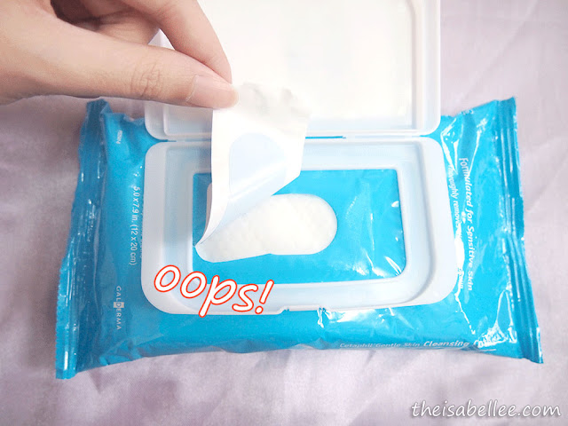 Removing Cetaphil Cleansing Cloths seal