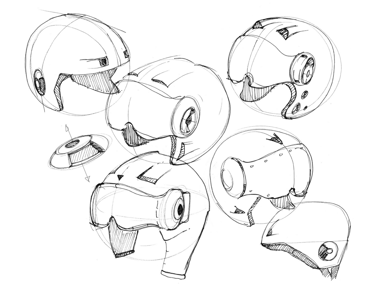 Rye Crowen Design Visor helmets...