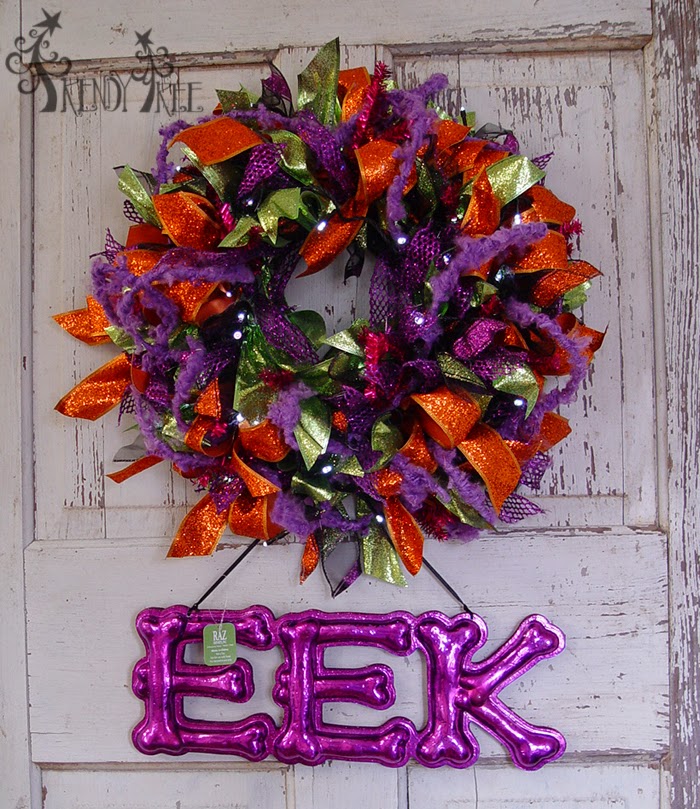 RAZ Halloween Decorations Halloween Wreath Using RAZ Decorations