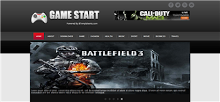Game Start Blogger Template is a game related free template