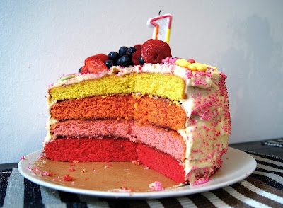 Regenbogentorte Rezept