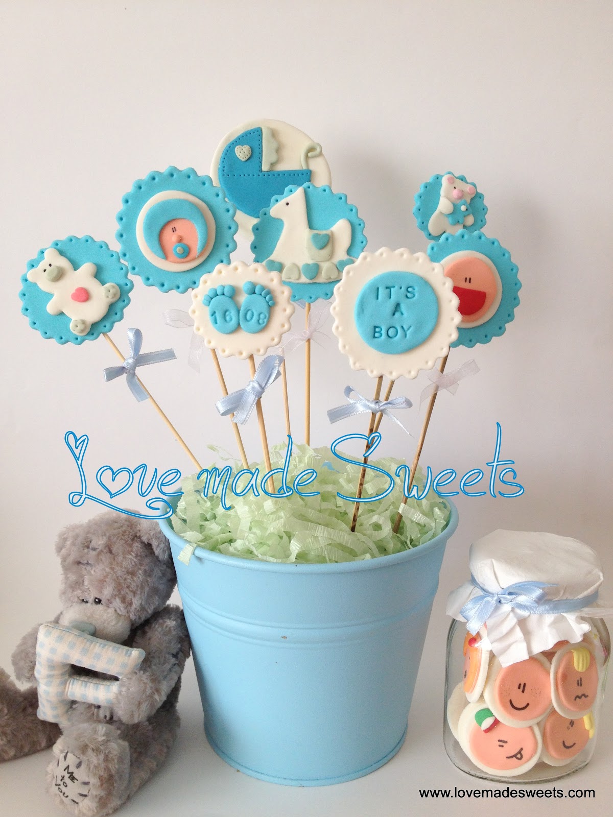 Butik Bebek Çubuklu ve Kavanozda Kurabiyeler BABYBOY