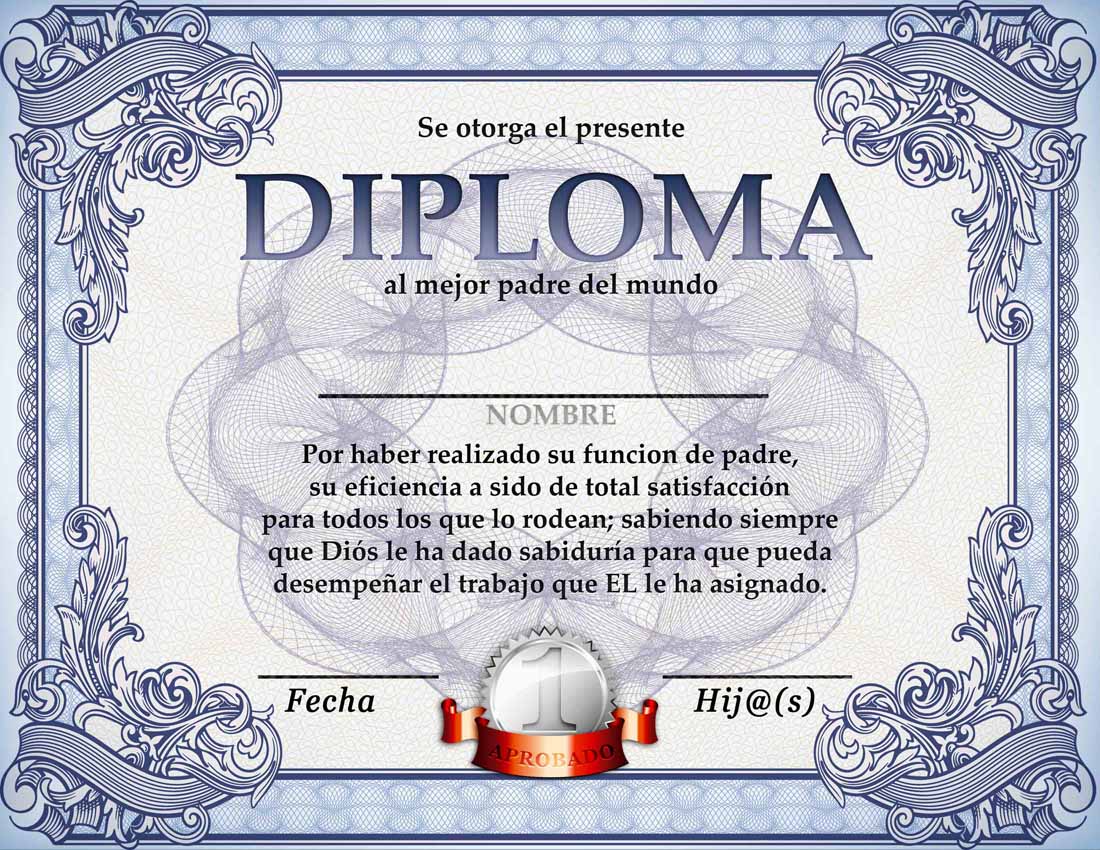 Diploma Para El DIA Del Padre Diploma Para El DIA Del Padre