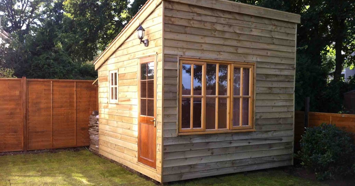 Shedworking Building a garden office before and after
