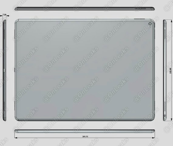 iPad Pro: Διέρρευσε render από το τεράστιο tablet με πάχος 7.2 χλστ.