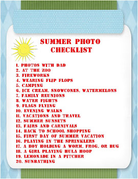 Summer Photo Checklist