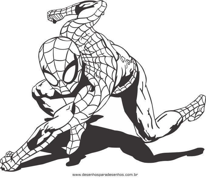 desenhos do homem aranha para colorir desenhos para pintar e imprimir