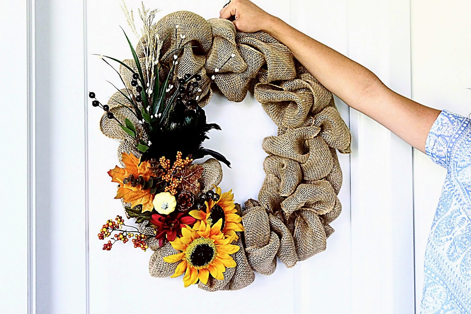 Make your own Fall Wreath Mr. and Mrs. Powell