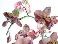 money art design origami papiroflexia creatividad arte diseño dinero moneygami justine smith flowers flores