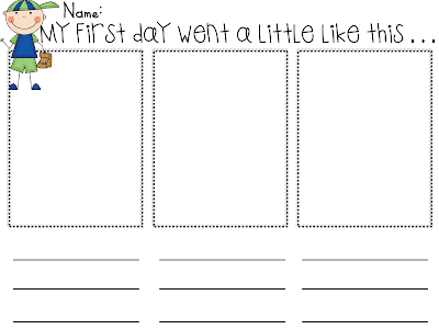 2nd day of school writing 2nd day of school writing