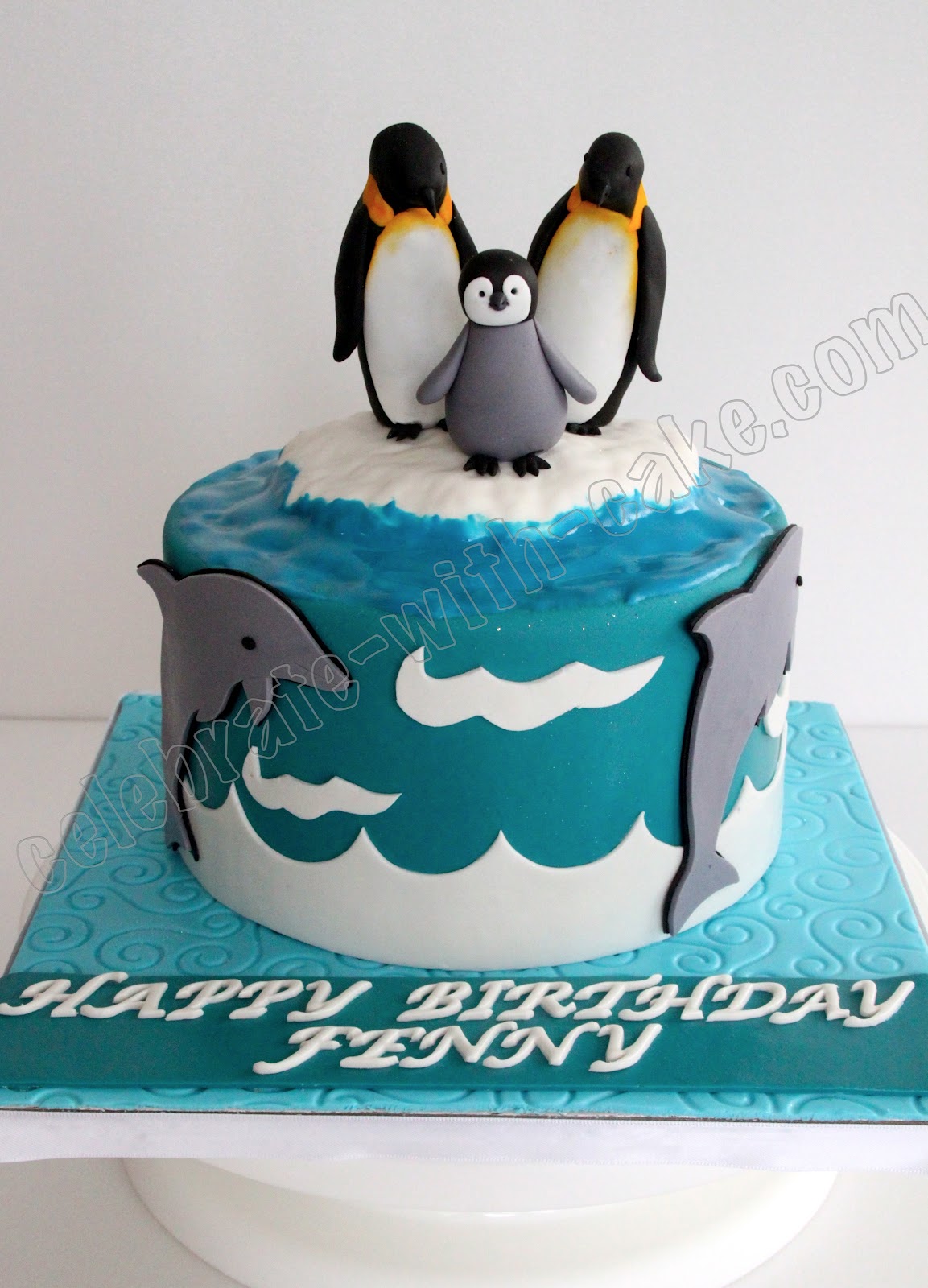 Penguin Baby Shower Cake Penguin Baby Shower Cake