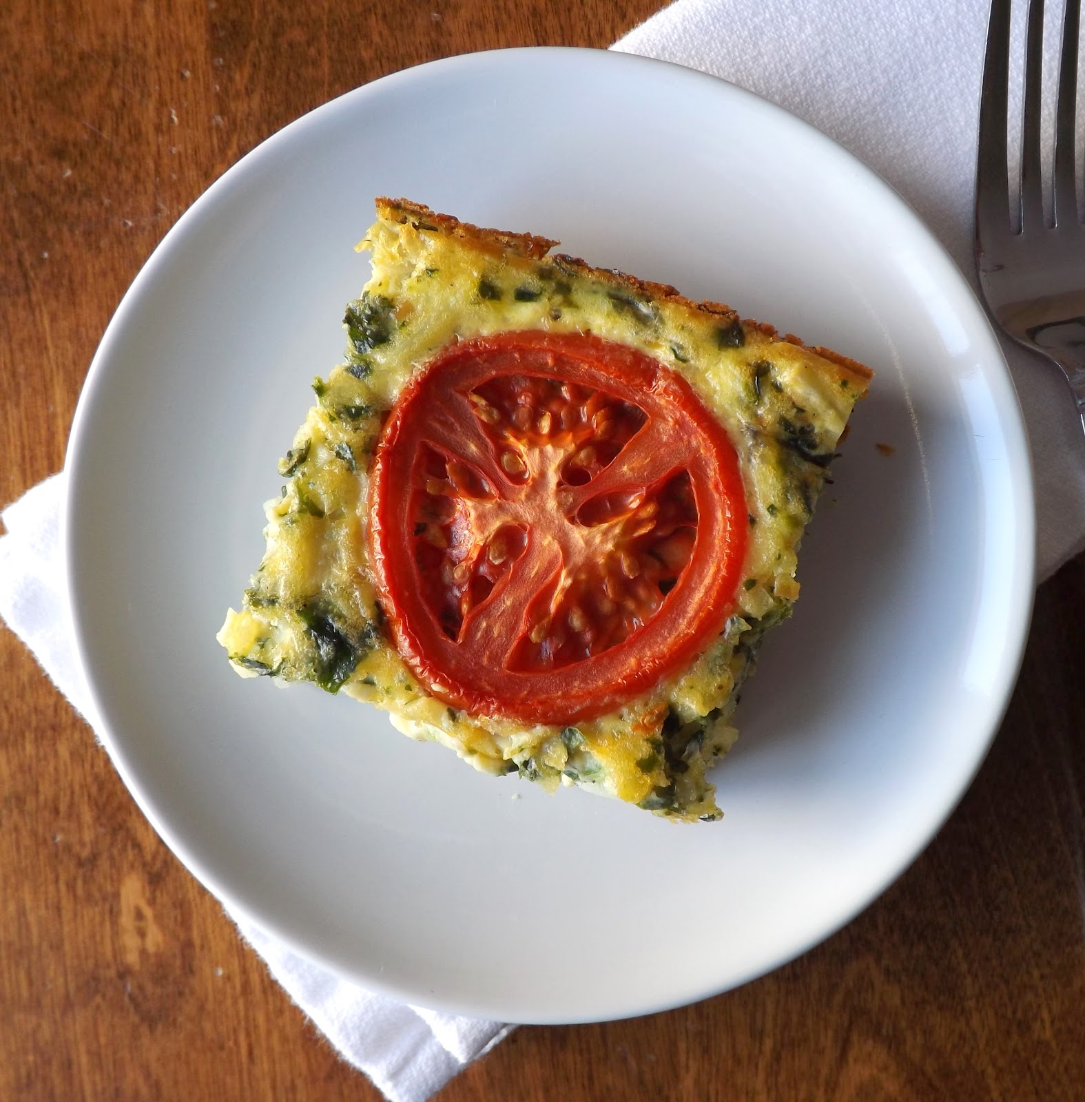The BakeOff Flunkie Spinach Quiche Squares