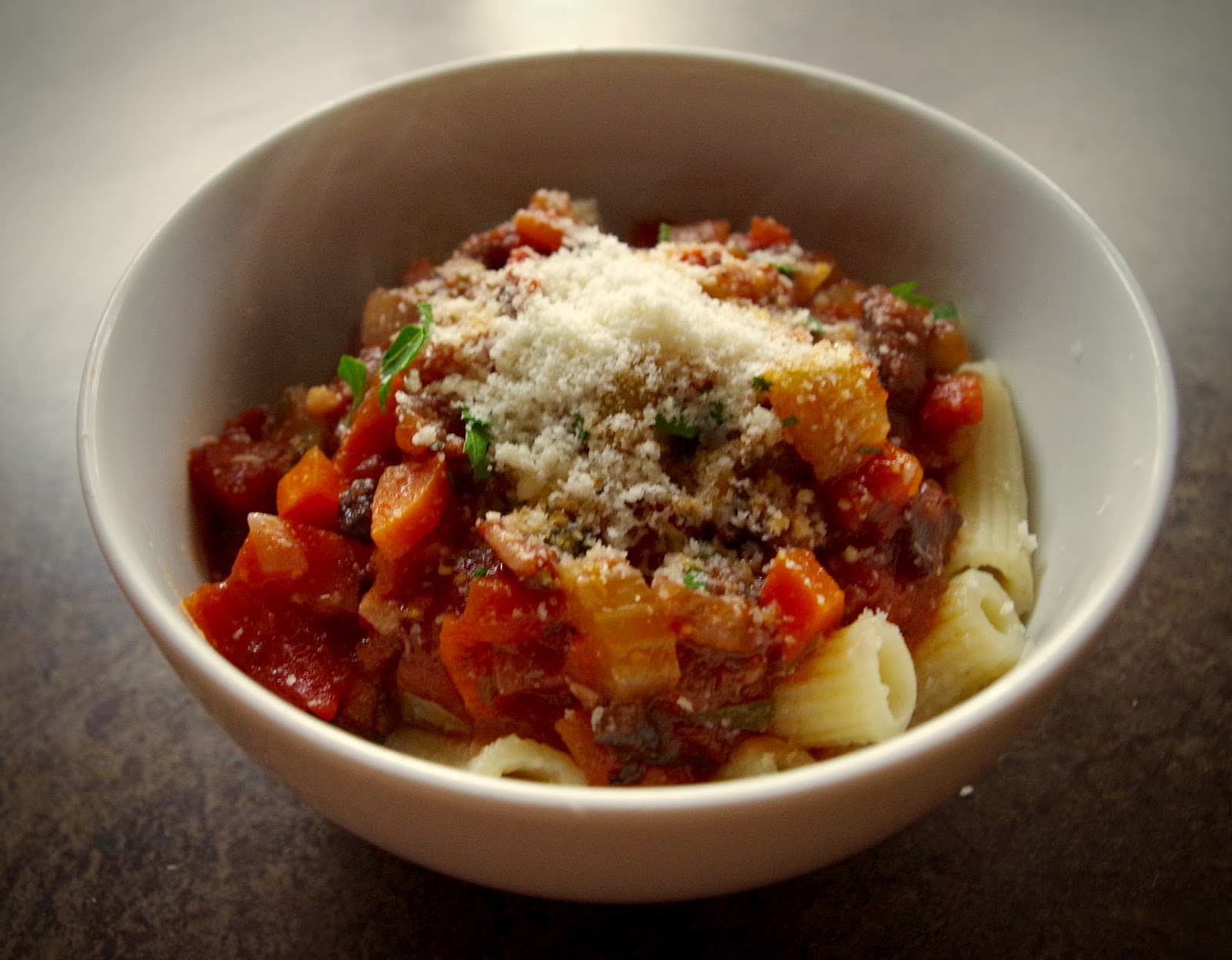 Pasta with GibletMushroom Sauce