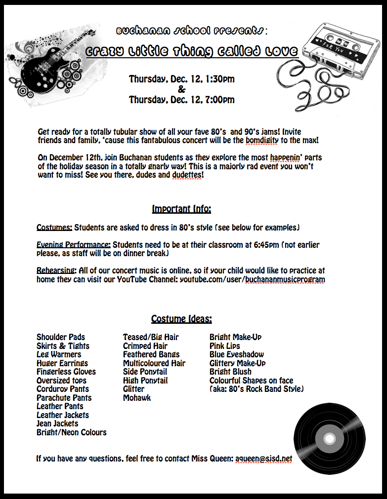 how to make a concert program