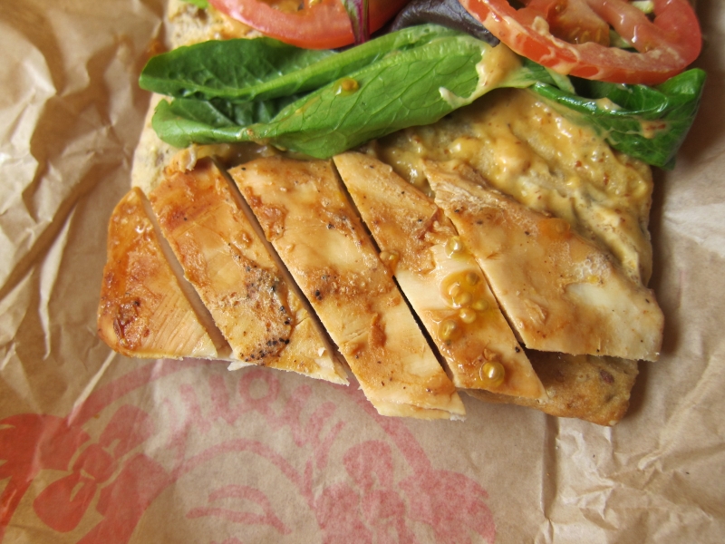 Review Wendy's Smoky Honey Mustard Flatbread Grilled Chicken