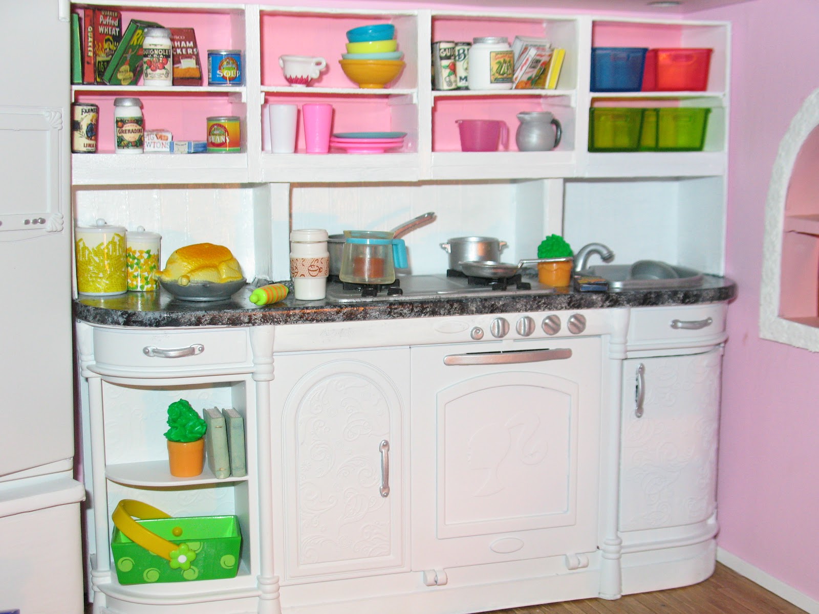 How to build a kitchen pantry cabinet Barbie Kitchen Printables