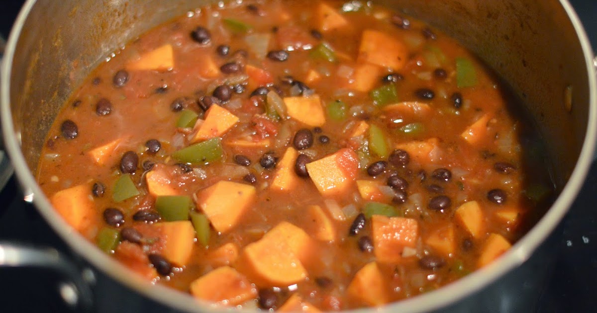 Playing With My Food! Vegetarian Yam and Black Bean Stew