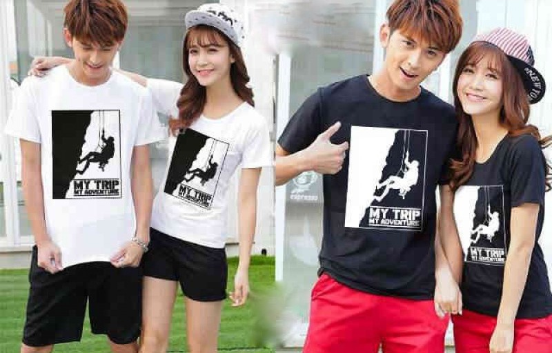 Jual Kaos My Trip Cliff Couple Online Murah di Jakarta Lengan Pendek Trendy Jual Kaos My Trip Cliff Couple Online Murah di Jakarta Lengan Pendek Trendy