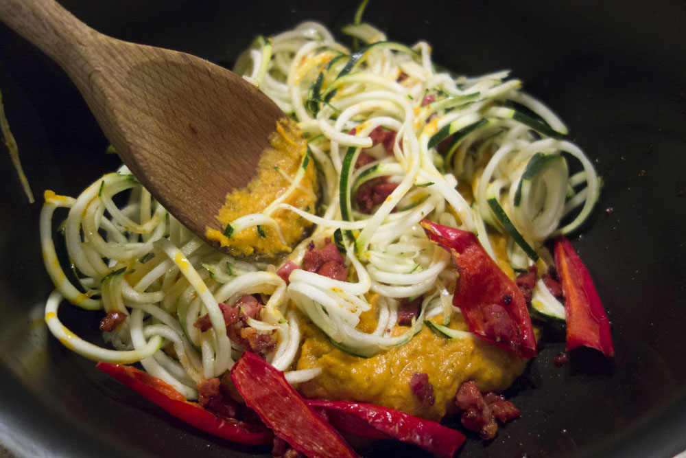 Autumn Comfort Food | Butternut Squash, Sage and Red Pepper Courgetti