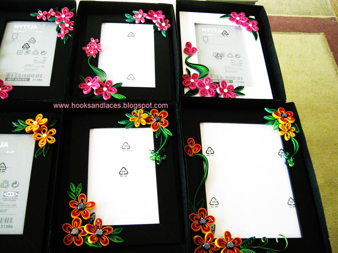 Hooks And Laces Quilled Frames