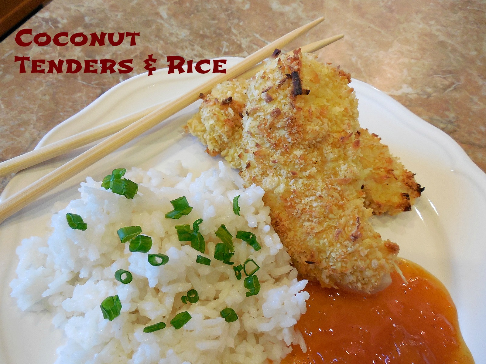 Twigs & S'mores Coconut Chicken Tenders & Coconut Rice