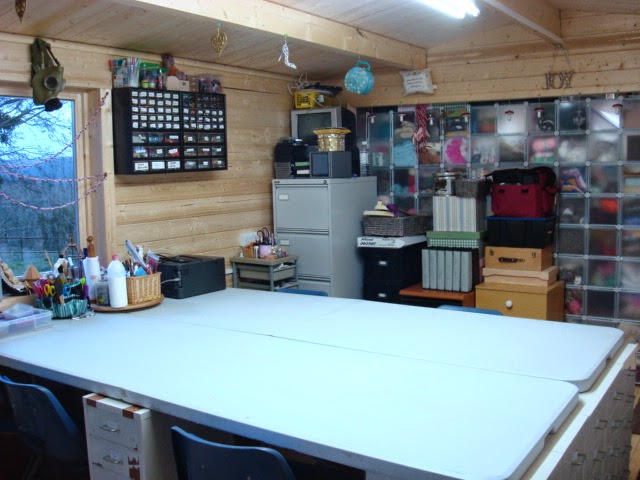 Crafting In My Log Cabin In Wales At Last The Cabin Is Unpacked