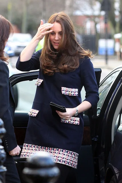 Kate, who is five months pregnant, is royal patron of The Art Room