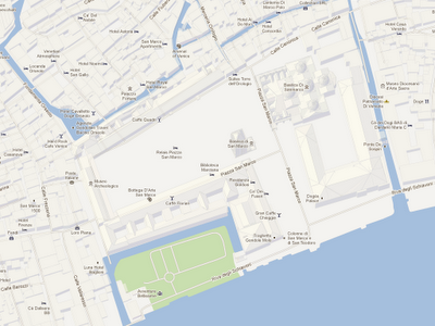 Piazza San Marco a Venezia su Maps