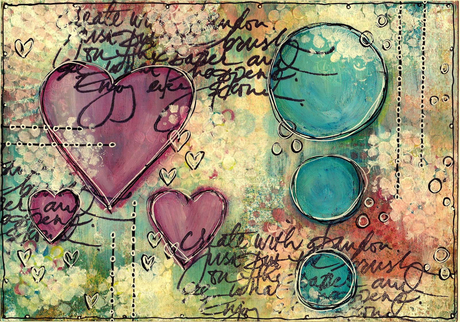 Artful Evidence Art Journal Background & Journal Page