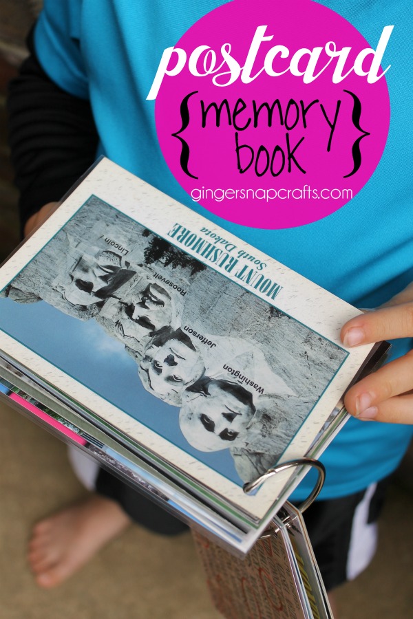Ginger Snap Crafts Postcard Memory Book {tutorial}