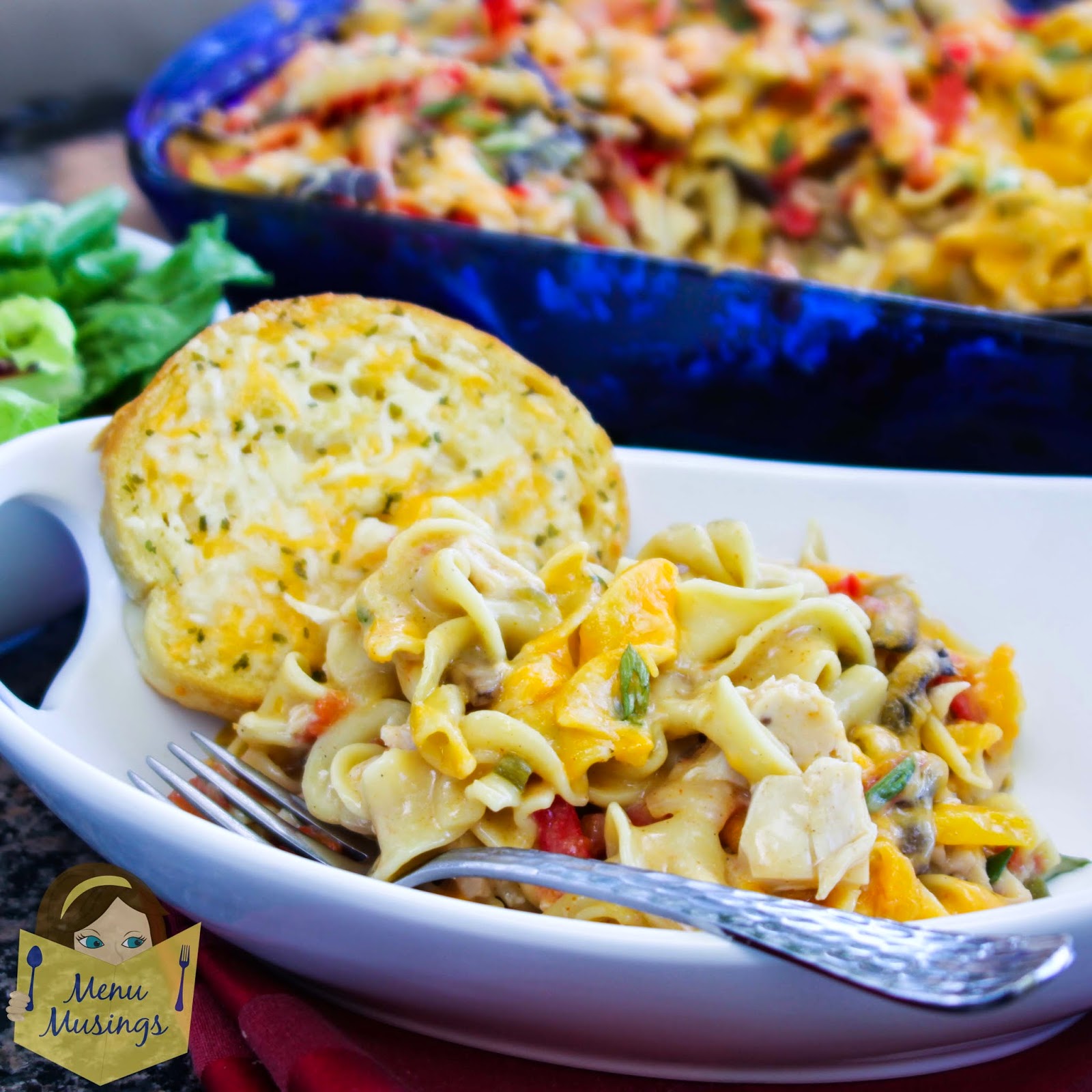 Menu Musings Of A Modern American Mom Easy Cajun Chicken Pasta Bake