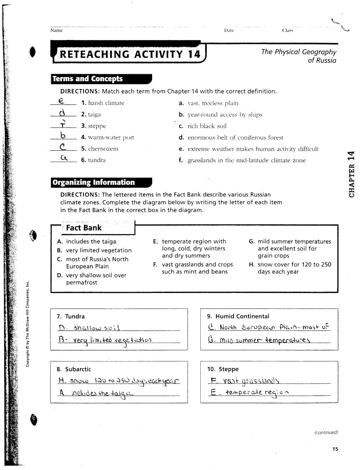 worksheet World Geography Worksheets High School world geography russia worksheets high school worksheet mr es page chapter 14 the physical school