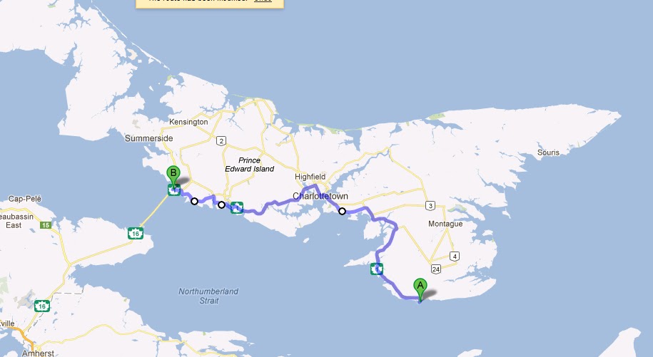 Lori Henley's Cross Canada Cycle Trip Addendum and PEI