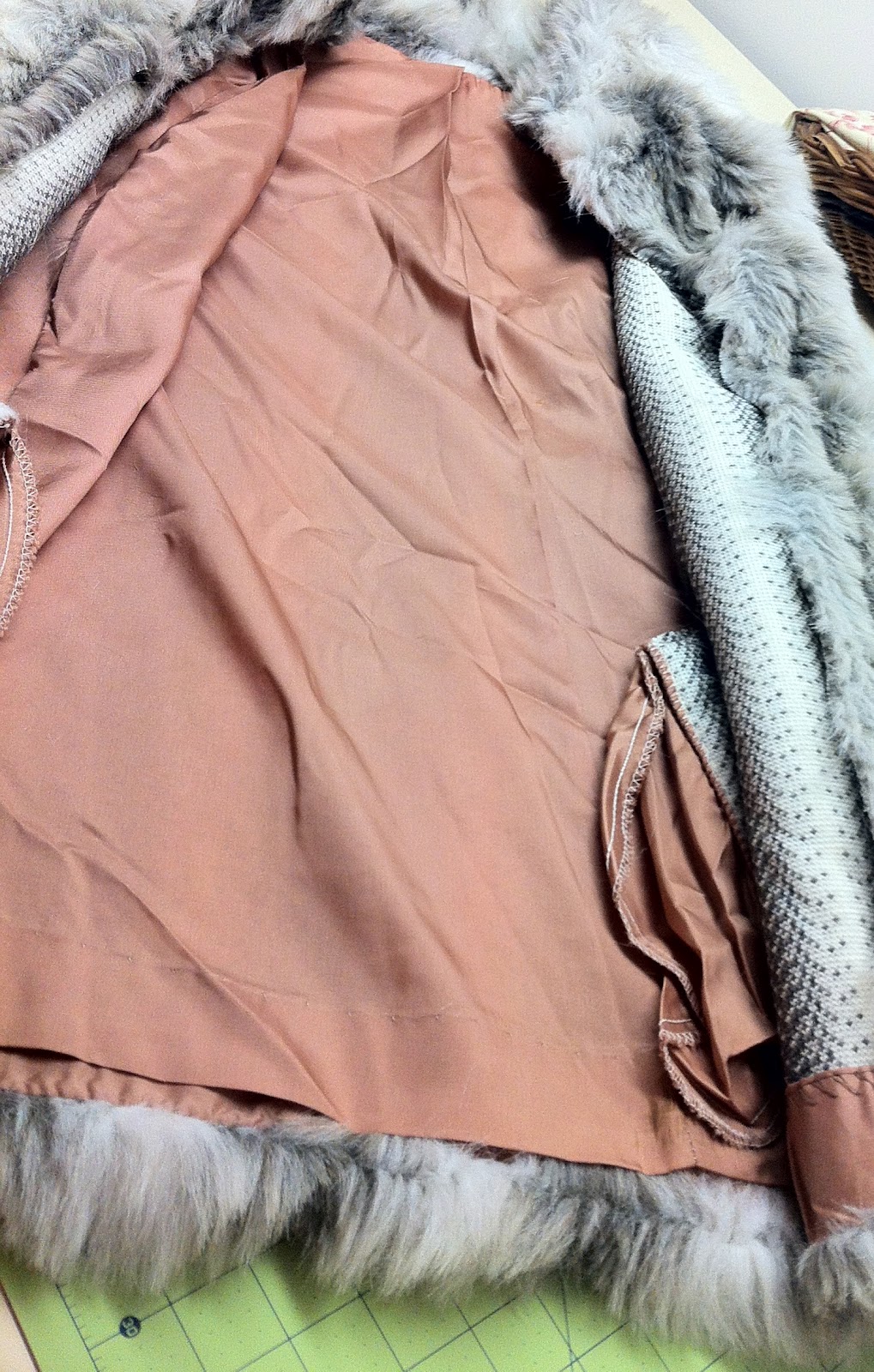 expressive style DIY Fur Coat into a Vest