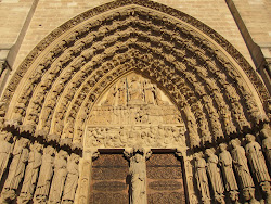 Détail du portail central de Notre-Dame