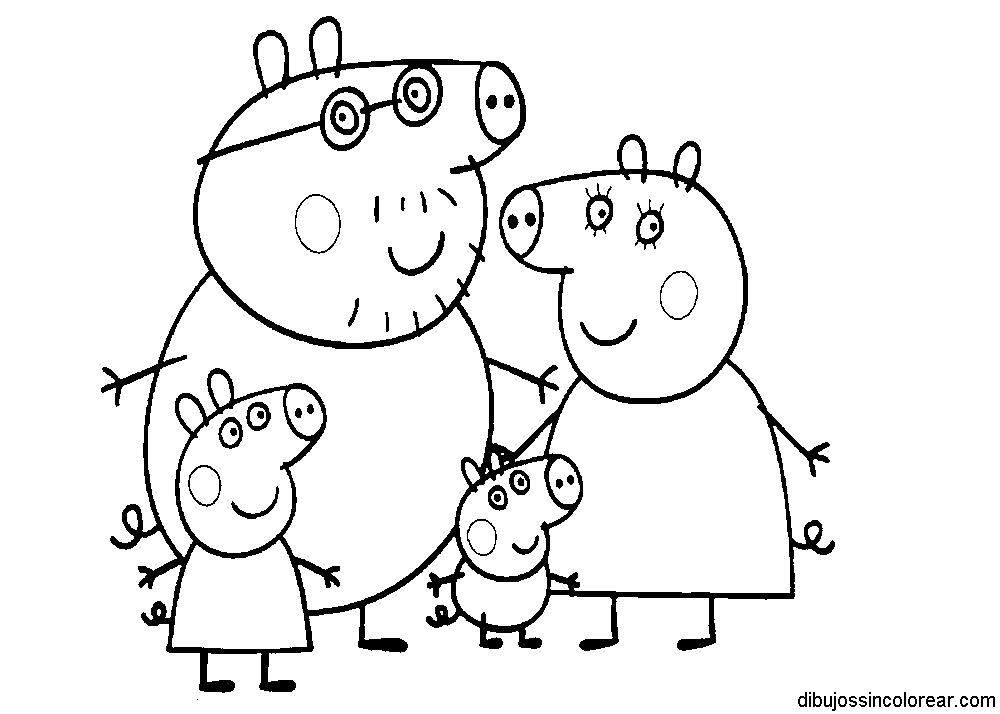Dibujos De Peppa Pig Para Colorear Juegos Cokitos