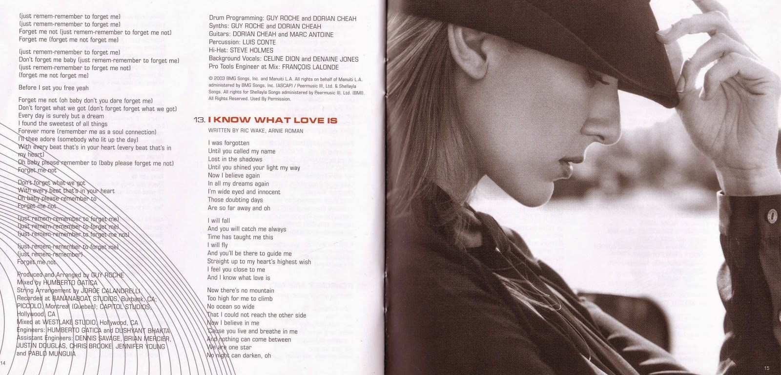 C line Dion - One Heart Lyrics
