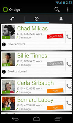 Ondigo Android Contact App