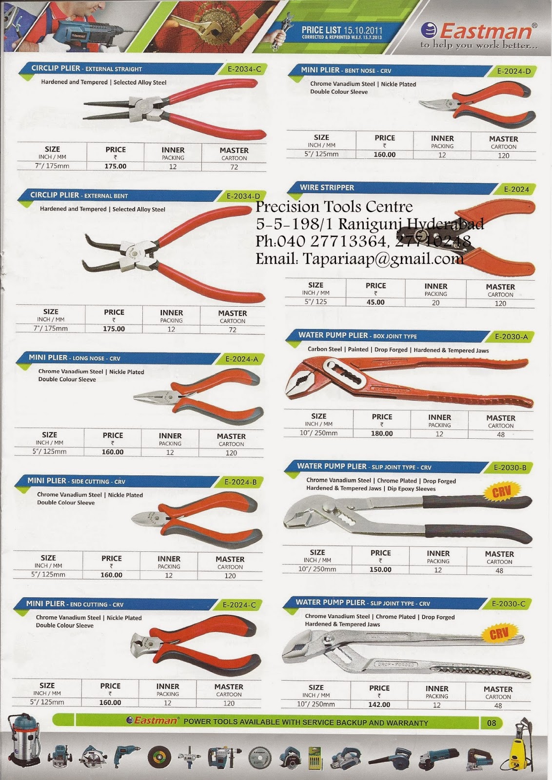hand tools price list Hand Tools