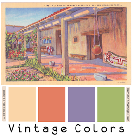 Vintage Color Palette - Ramona's Marriage Place - Get hex codes on the blog ponyboypress.com
