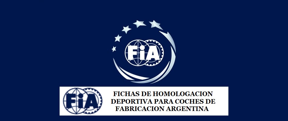 FICHAS DE HOMOLOGACION FIA