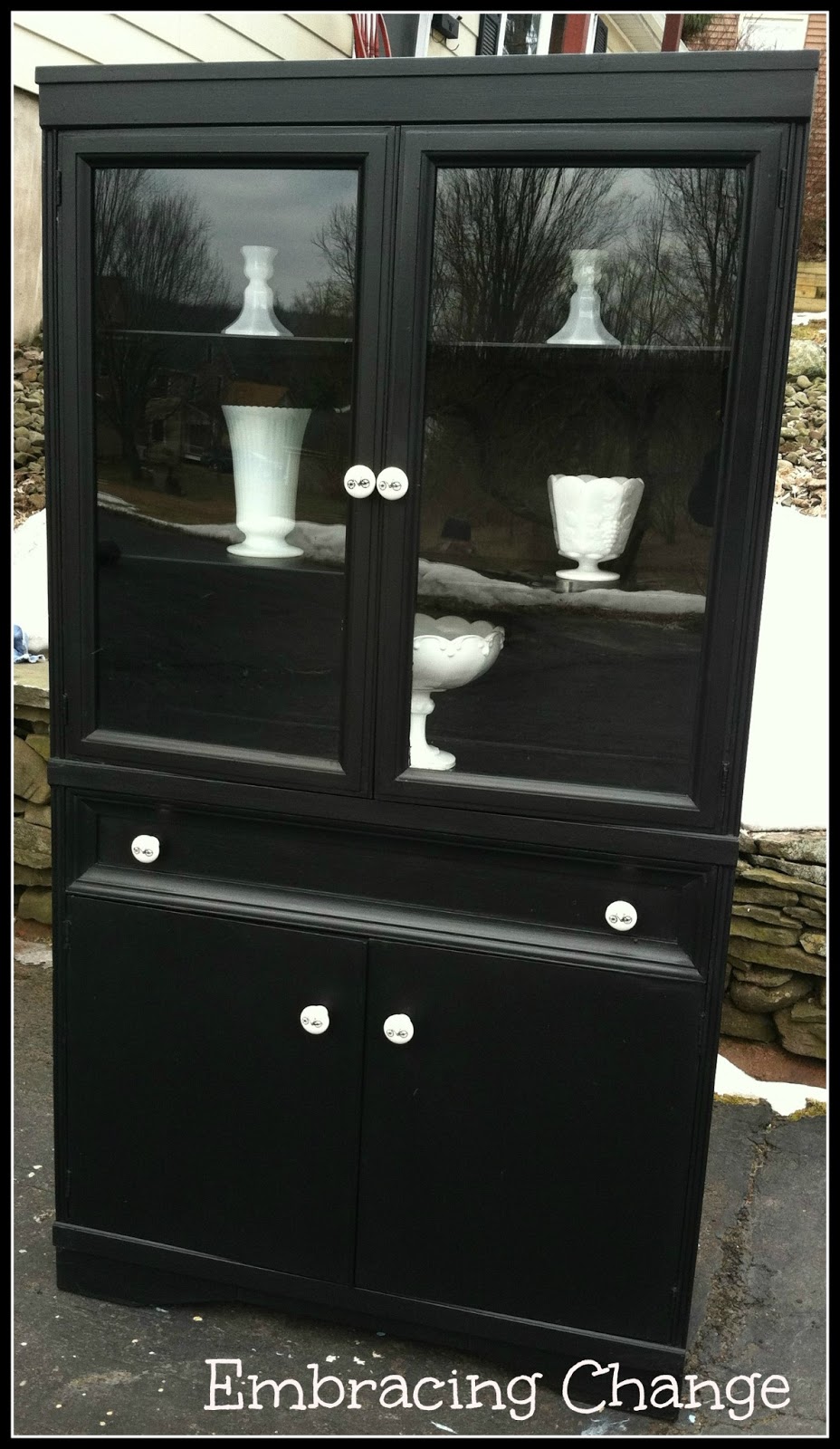 Vintage Hutch Makeover
