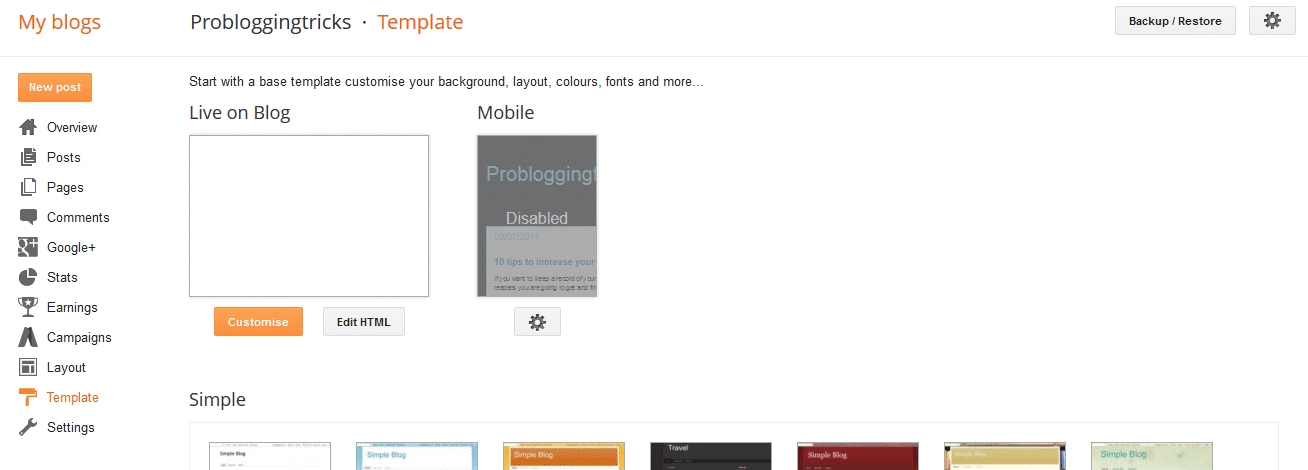 How to add a template in blogger How to add a template in blogger
