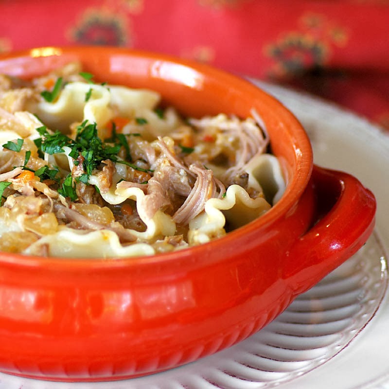 Savoring Time in the Kitchen Lidia's Pork Shoulder with Salsa Genovese