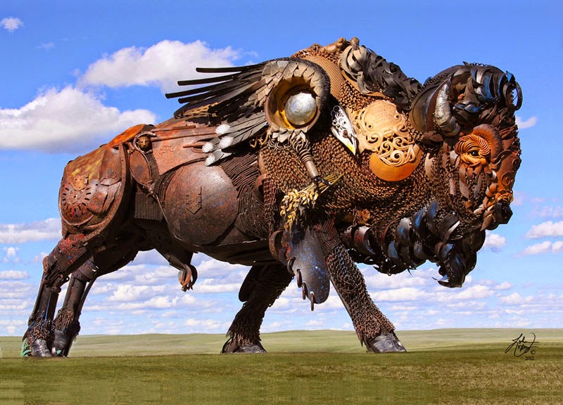 Simply Creative: Scrap Metal Animal Sculptures by John Lopez