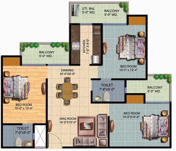 Denah Rumah Minimalis Modern Sederhana 1 dan 2 Lantai | Desain Rumah ... Denah Rumah Minimalis Modern Sederhana 1 dan 2 Lantai | Desain Rumah ...